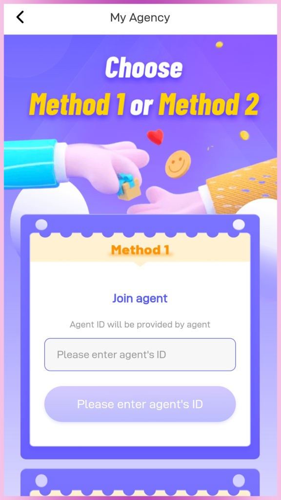 Vone Live Host Registration 2026 Tutorial Step 4 - Enter Agency ID